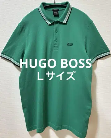 HUGO BOSS 휴고 보스 자수 브랜드 로고 피케 셔츠