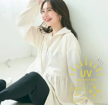 coca UV 차단 티어드 후드티