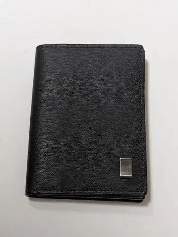 Dunhill (던힐) 블랙 명함지갑 메탈 로고