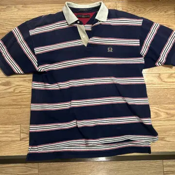 TOMMY HILFIGER 스트라이프 피케 셔츠 L