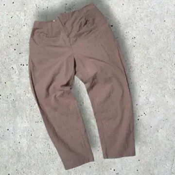 브라운 린넨 팬츠
