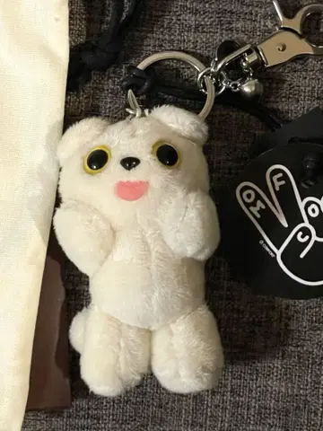 COMFORT MUNK Key Ring IVORY 마스코트 봉제 인형