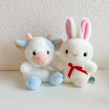 미니 봉제 인형 세트 토끼 소