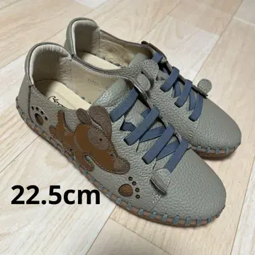 Estacion 에스타시온 스니커즈 천연 가죽 강아지 22.5cm