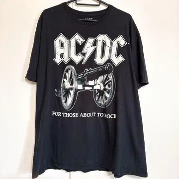 00년대 ACDC 밴드 티셔츠 밴티 블랙 US 구제 의류