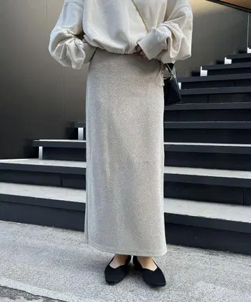 [새상품] 카프리슈레마쥬 라메 스커트