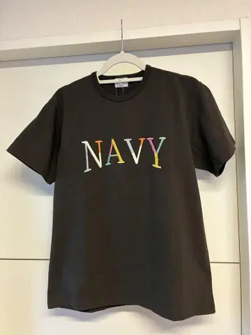 페로우즈 NAVY 티셔츠 L 블랙 미사용 새상품 정가 7920엔 자수
