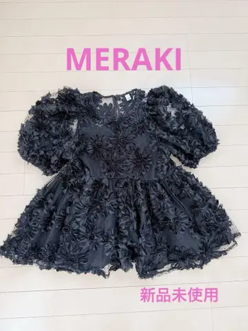 MERAKI 플라워 도트 시어 블라우스
