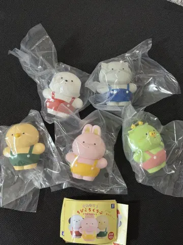 돌격! 꼬꼬마 클럽 소프트 비닐 마스코트 전5종 세트