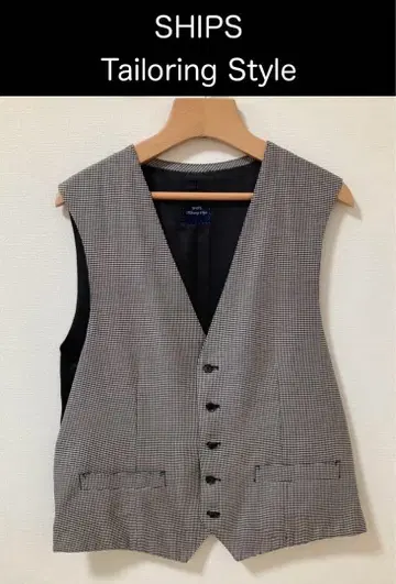고급 쉽스 SHIPS Tailoring Style 베스트 질레 결혼식