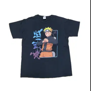NARUTO 나루토 질풍전 00년대 티셔츠 블랙