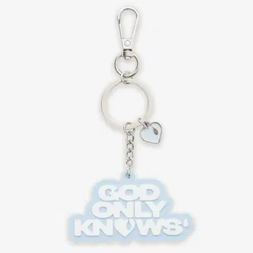 GOD ONLY KNOWS 로고 키링 블루 이와타 타카노리