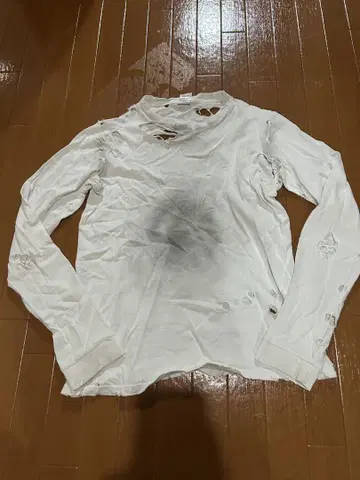 넘버나인 티셔츠 초기 모던 에이지 데미지 가공 02ss