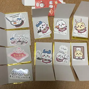 치이카와 레스토랑 클리어 스티커 치이카와 하치와레 토끼 10종