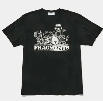 스누피 FRAGMENTS 티셔츠 블랙 L