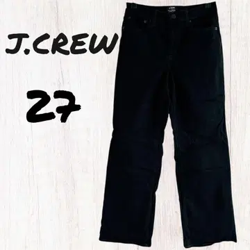 J.CREW 풀렝스 와이드 레그 사이즈 27 블랙