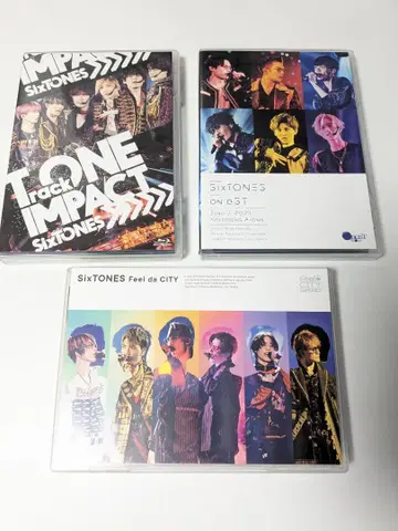 SixTONES 라이브 Blu-ray 일반ver. 3권 세트