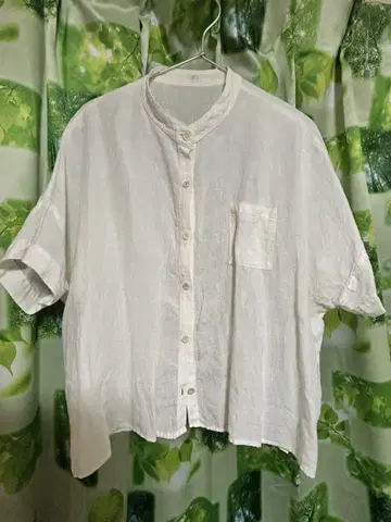 얀마 산업 린넨 블라우스
