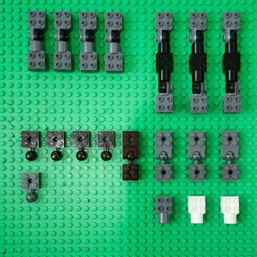 LEGO 연결 부품 그레이 파츠 세트