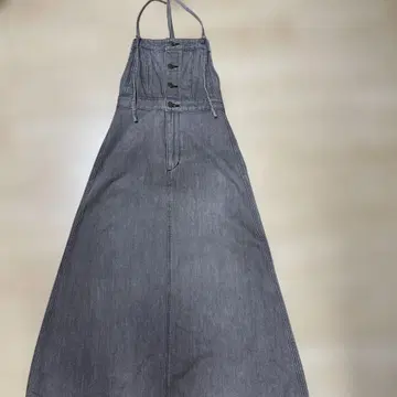 Lee 그레이 롱 스커트 하이 웨스트