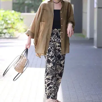 JOURNAL STANDARD relume 보타니컬 프린트 팬츠 25