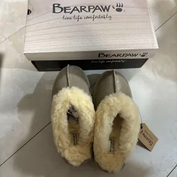 슬리퍼 슬립온 어그 부츠 BEARPAW 골드