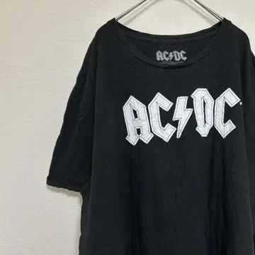AC/DC 블랙 밴딩 티셔츠 XXL 오버 사이즈 밴 티 2XL