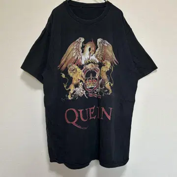 QUEEN 퀸 인기 밴드 밴드 티셔츠 락 티셔츠 L 반팔 블랙