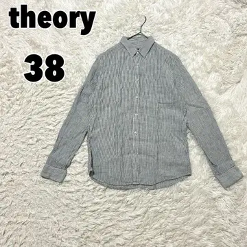 theory 띠어리 (38) 스트라이프 셔츠 린넨 100%