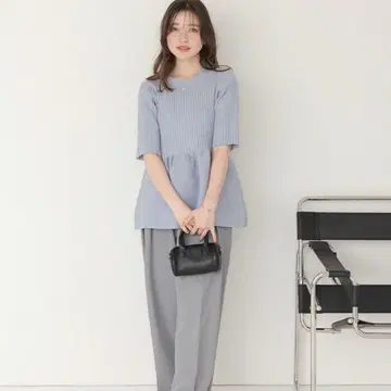 titlvate 티티베이트 리브 니트