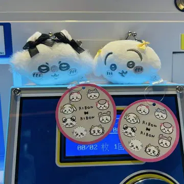치이카와 리본 미니 가마구치 파우치 모몽가 토끼