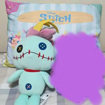 스티치 컬러풀 아이스 BIG 쿠션 릴로 & 스티치 스크럼프