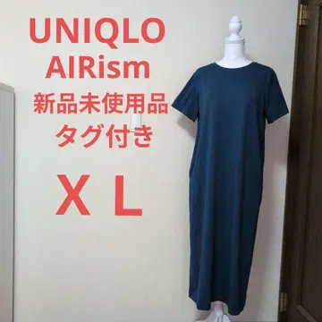 유니클로 에어리즘 코튼 브라 원피스 여성용 블루 XL