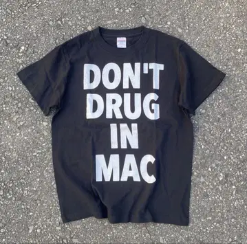 DDIM DON'T DRUG IN MAC 티셔츠 블랙/M