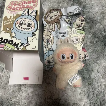 POP MART Exciting Macarons 봉제 인형 소이밀크