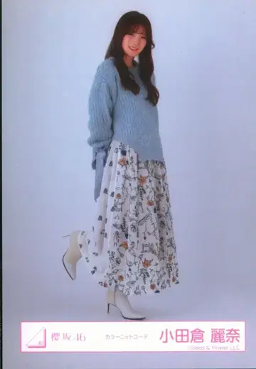 사쿠라자카46 3기생 라이브 오다쿠라 레이나 컬러 니트 코디 히키
