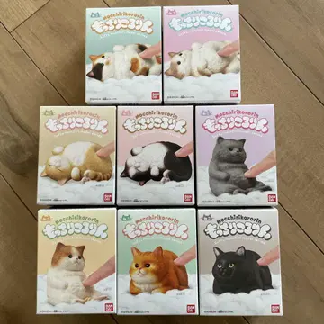보들 쫀득 고양이 전8종 컴플리트 세트 고양이 네코 소프트 비닐 인형