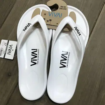 VIVAI 비바아일랜드 화이트 플립플랍 27cm