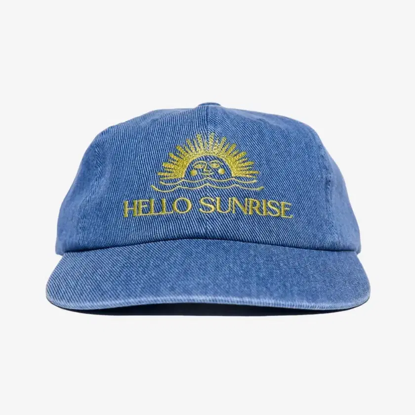 ★Hello Sunrise★ HS Washed OG Logo 6panel CaP 헬로선라이즈 90s 로고 6패널 캡_베이지&네이비 | Hello Sunrise
