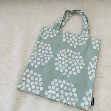 마리메꼬 marimekko 푸케티 토트백 그린 정품 꽃무늬
