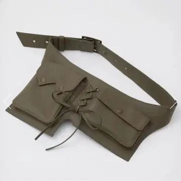 WAIST FAUX LEATHER 파우치 LAGUA GEM