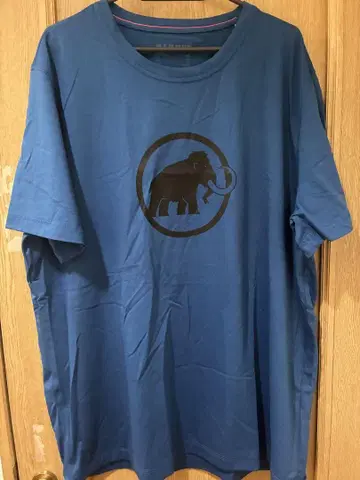 MAMMUT 코끼리 로고 티셔츠 파랑