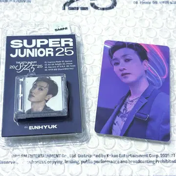 슈퍼주니어 25 앨범 SMini 트레이딩 카드 은혁