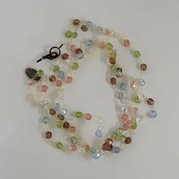 MILLY CALLEGARI 비즈 목걸이 컬러풀 고급 이탈리아제