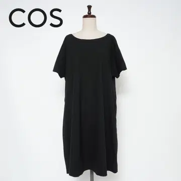 새상품급 코스 백 오픈 컷 원피스 블랙 사이즈 M*ZC880
