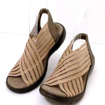 새상품 락락 하늘을 나는 스트레치 샌들 초경량 베이지 22.5cm