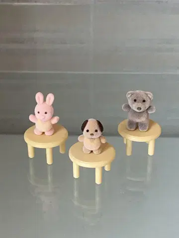 실바니안 패밀리 미니어처 봉제 인형 곰 강아지 토끼