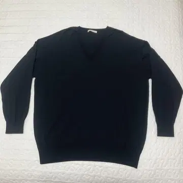 plage 플라주 V넥 니트 블랙 긴팔