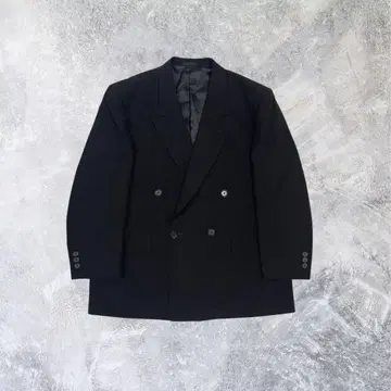 더블 브레스트 자켓 테일러드 자켓 예복 포멀 블랙