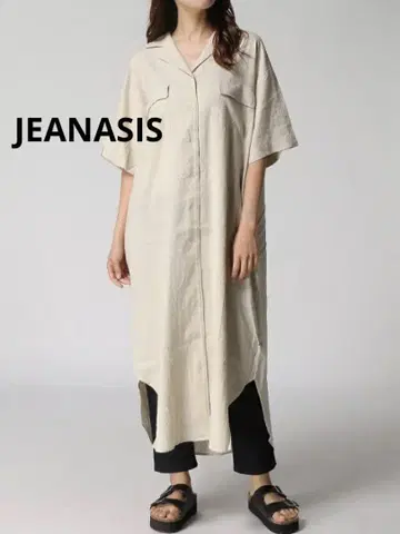 지나시스 JEANASIS 린넨 카이킨 셔츠 원피스